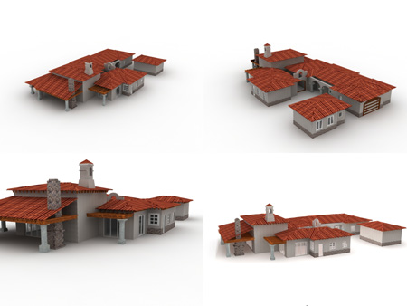Разработка трехмерной модели загородного дома