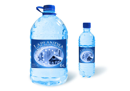 Разработка дизайна этикетки бутылки Лапландия